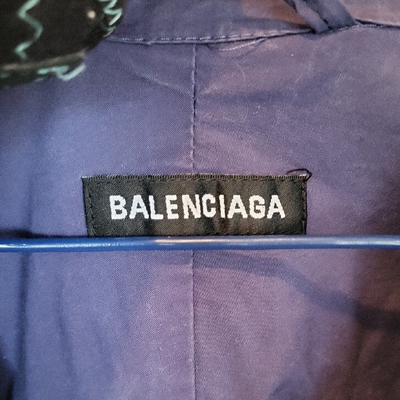 Balenciaga Men's Blue and White Jacket - Picture 2 of 12